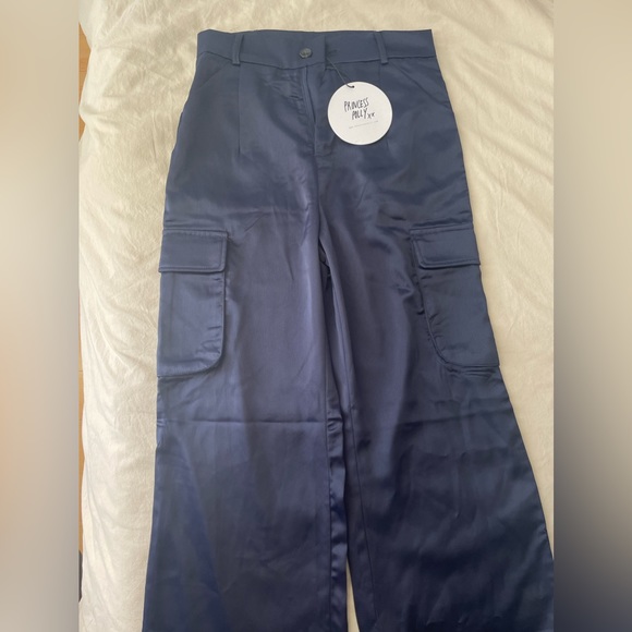 Princess Polly Satin Cargo Pants (NEVER WORN) - Picture 2 of 3